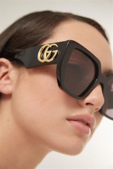 gucci glasses black and white